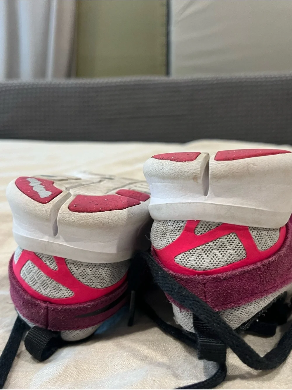 Nike Kids Gray, Pink & Black Mesh Athletic Sneakers